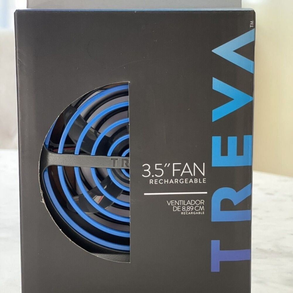 Treva 3.5 Inch Rechargeable Battery Powered Fan - Picture 2 of 7